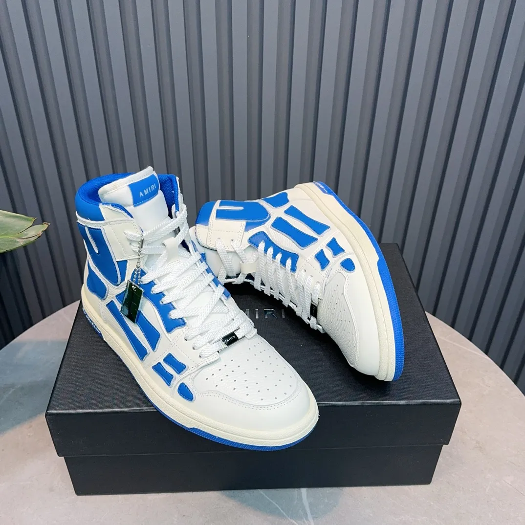 Men's shoes💰620💰 AMIRI AMIRI trendy brand hot sale🔥 Available all year round✅Couples💑 Official website synchronization Imported fabrics 1⃣️ratio 1⃣️Re-engraved, original factory special original sole, 35-45 (38.45. Non-refundable)